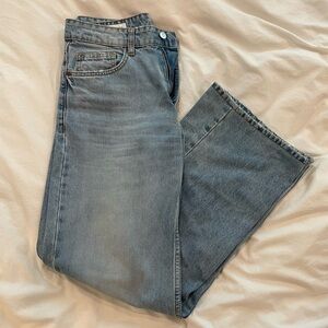 Zara Mid-Rise Wide-Leg Jeans